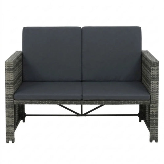 Gartensofa mit Stauraum und Liegefunktion für Balkon