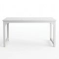 Elektrisch höhenverstellbarer Schreibtisch mit Glasoberfläche, 140 x 70 cm, mit Schublade, für Home Office, Weiß