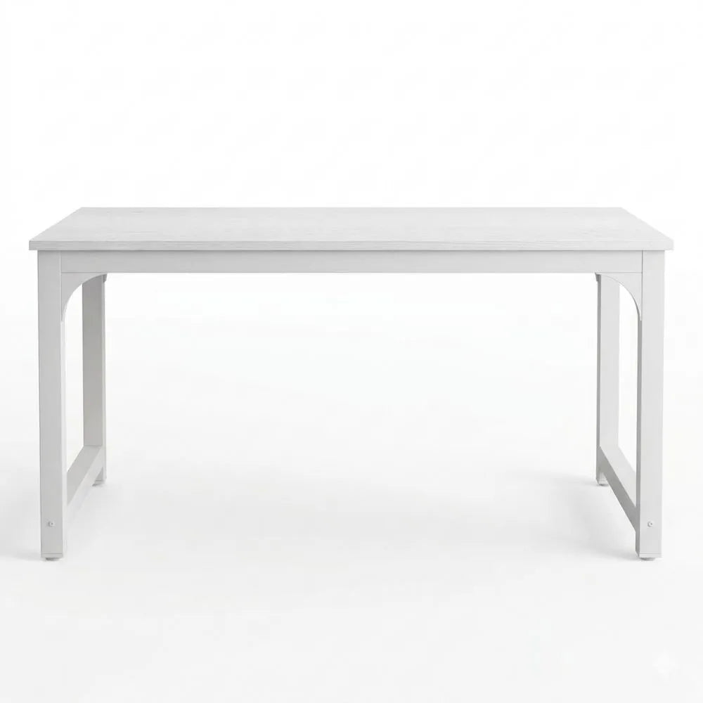 Elektrisch höhenverstellbarer Schreibtisch mit Glasoberfläche, 140 x 70 cm, mit Schublade, für Home Office, Weiß
