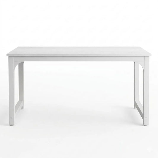 Elektrisch höhenverstellbarer Schreibtisch mit Glasoberfläche, 140 x 70 cm, mit Schublade, für Home Office, Weiß