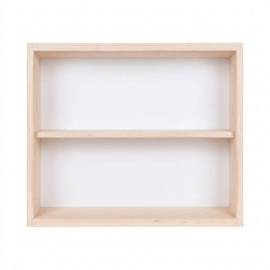 Moderne Vitrine für Modelleisenbahnen, 100 cm, 2 Fächer